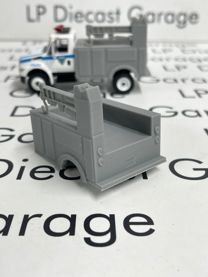 3D Printed Customs Gray Service Bed Fits Greenlight International Durastar 1:64 Diecast Trucks