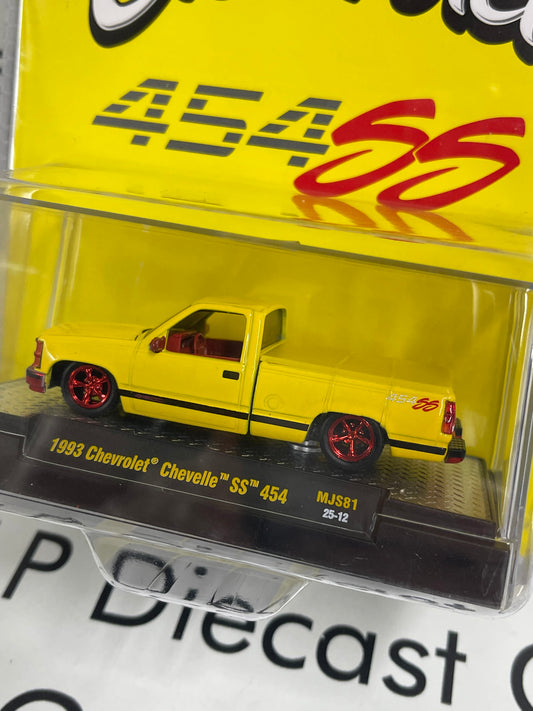 CHASE M2 1993 Chevrolet Silverado SS 454 Yellow 1:64 Diecast MiJo