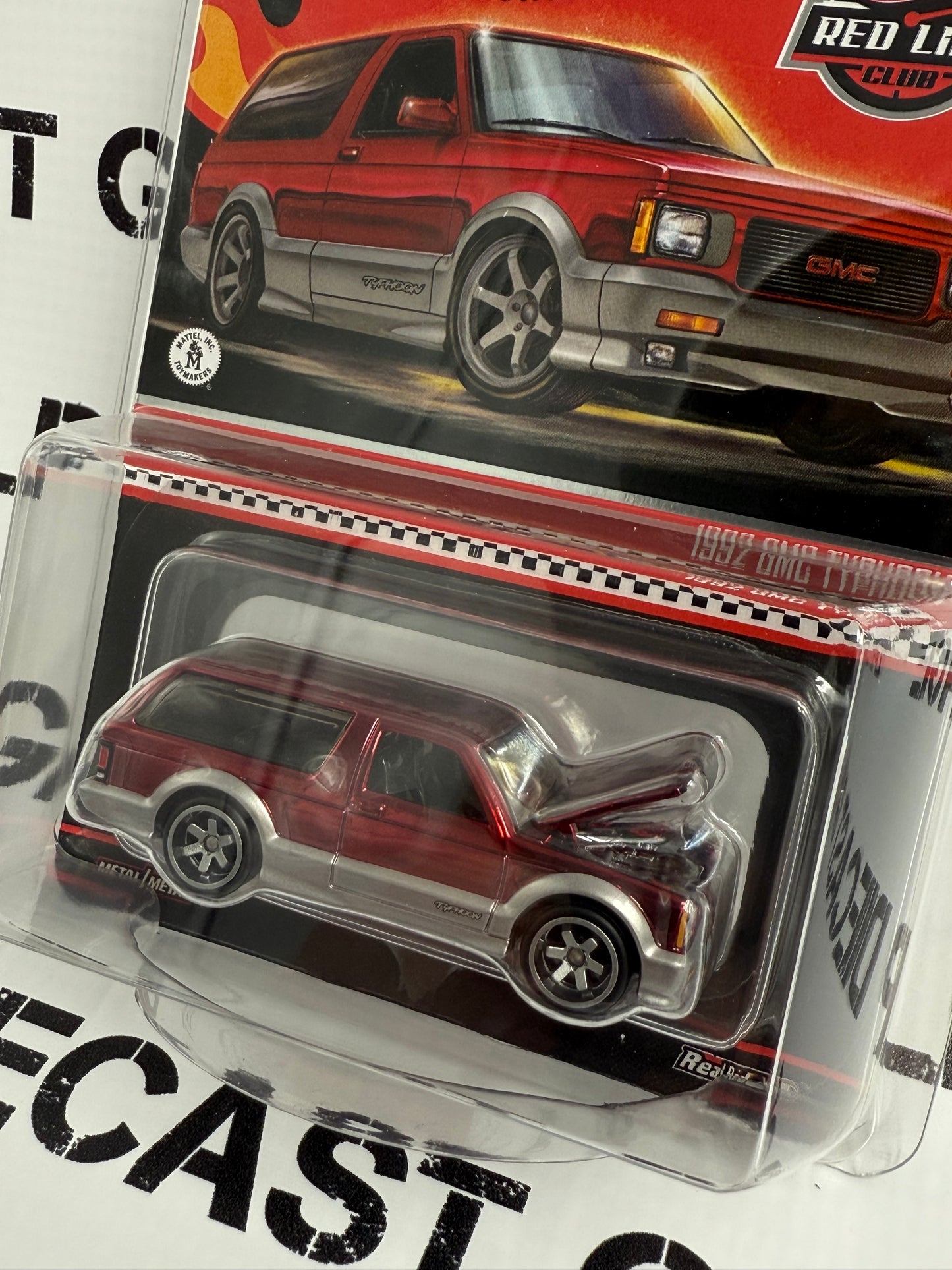 HOT WHEELS 1992 GMC Typhoon Red RLC Club 1:64 Diecast