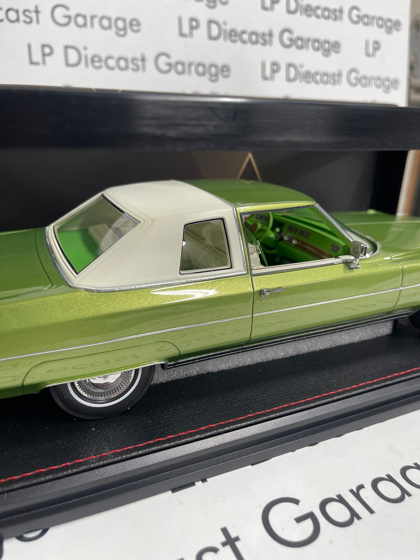 STAMP MODELS 1974 Cadillac Coupe Deville Persian Lime Firemist 1:18 Scale Resin Model