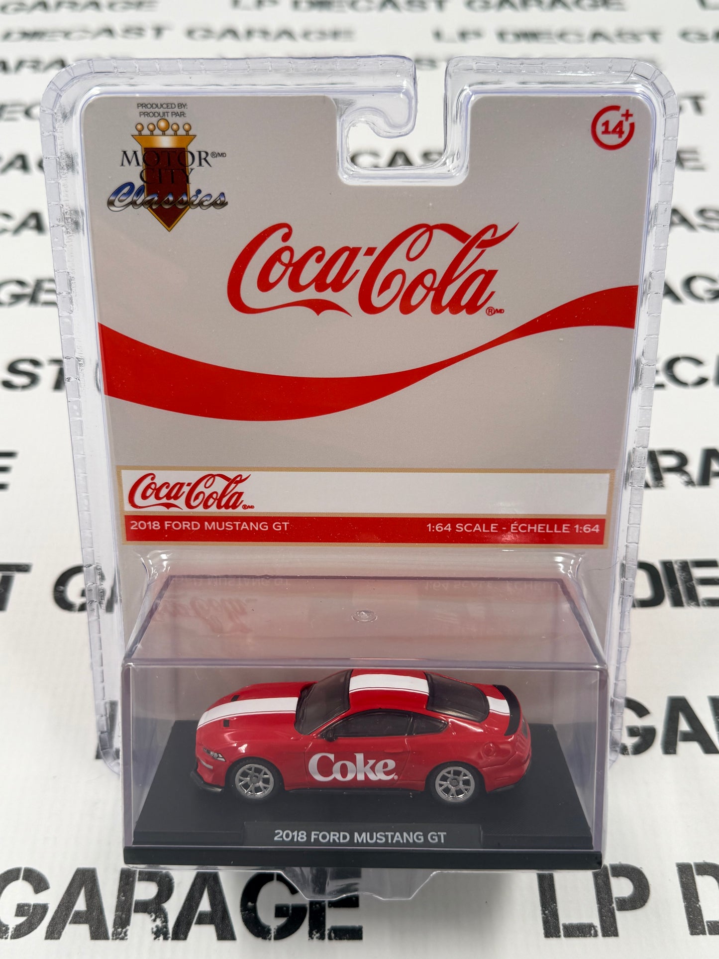 MOTOR CITY CLASSICS 2018 Ford Mustang GT Coca Cola 1:64 Diecast