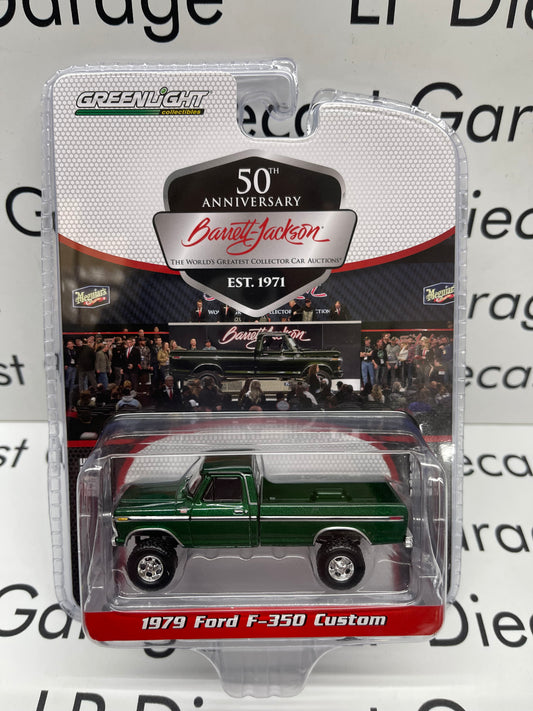 GREENLIGHT 1979 Ford F-350 Custom Green High Boy Truck Barrett Jackson Auctions 1:64 Diecast