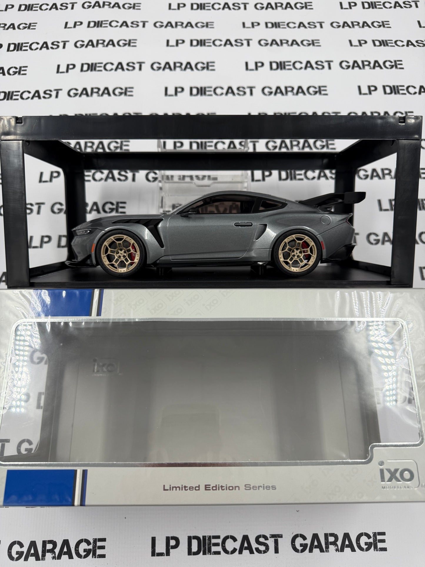 IXO Models 2025 Ford Mustang GTD Metallic Grey 1:18 Diecast Limited Edition