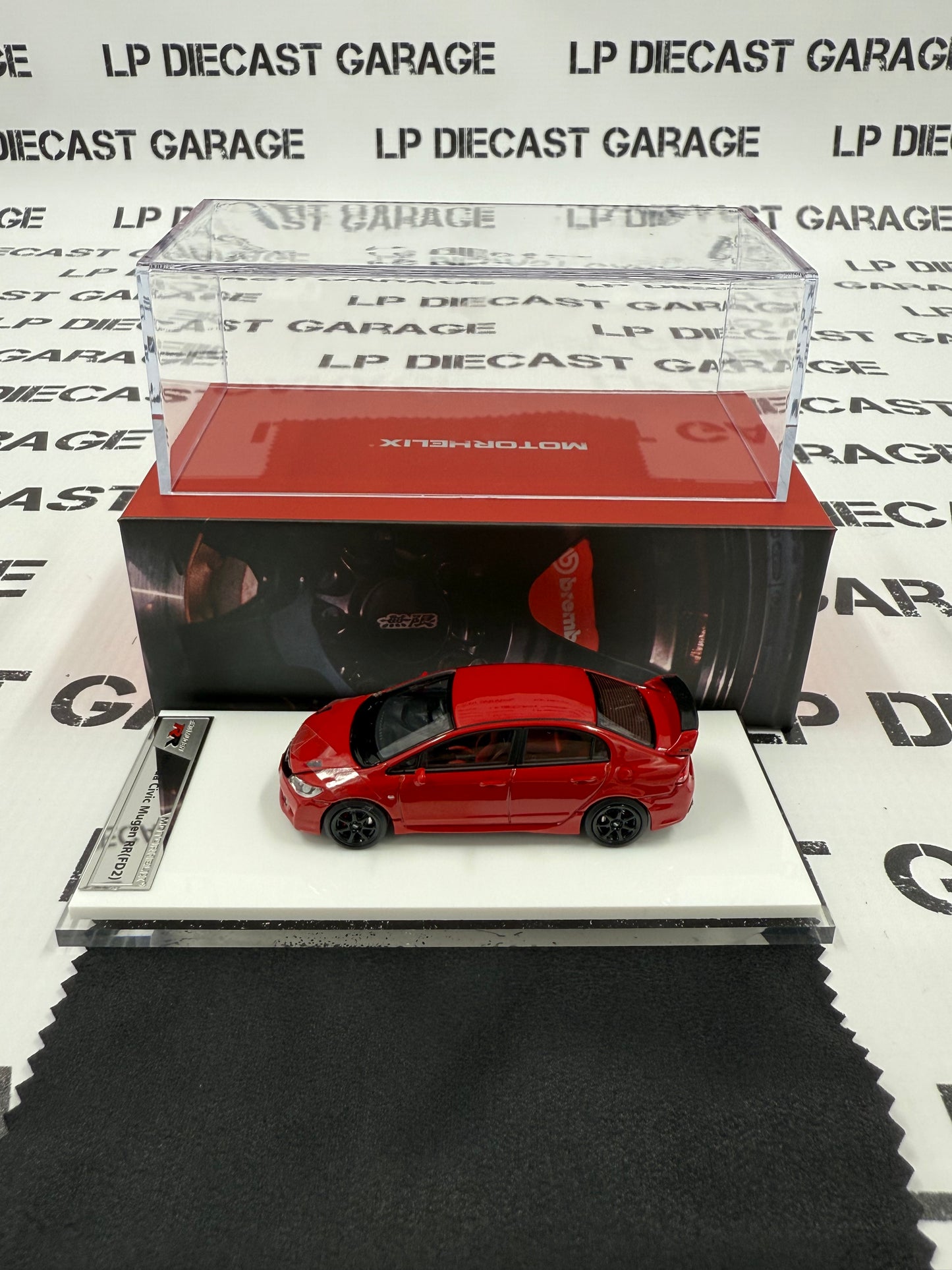 MOTORHELIX 2008 Honda Civic Mugen RR (FD2) Red 1:64 Diecast