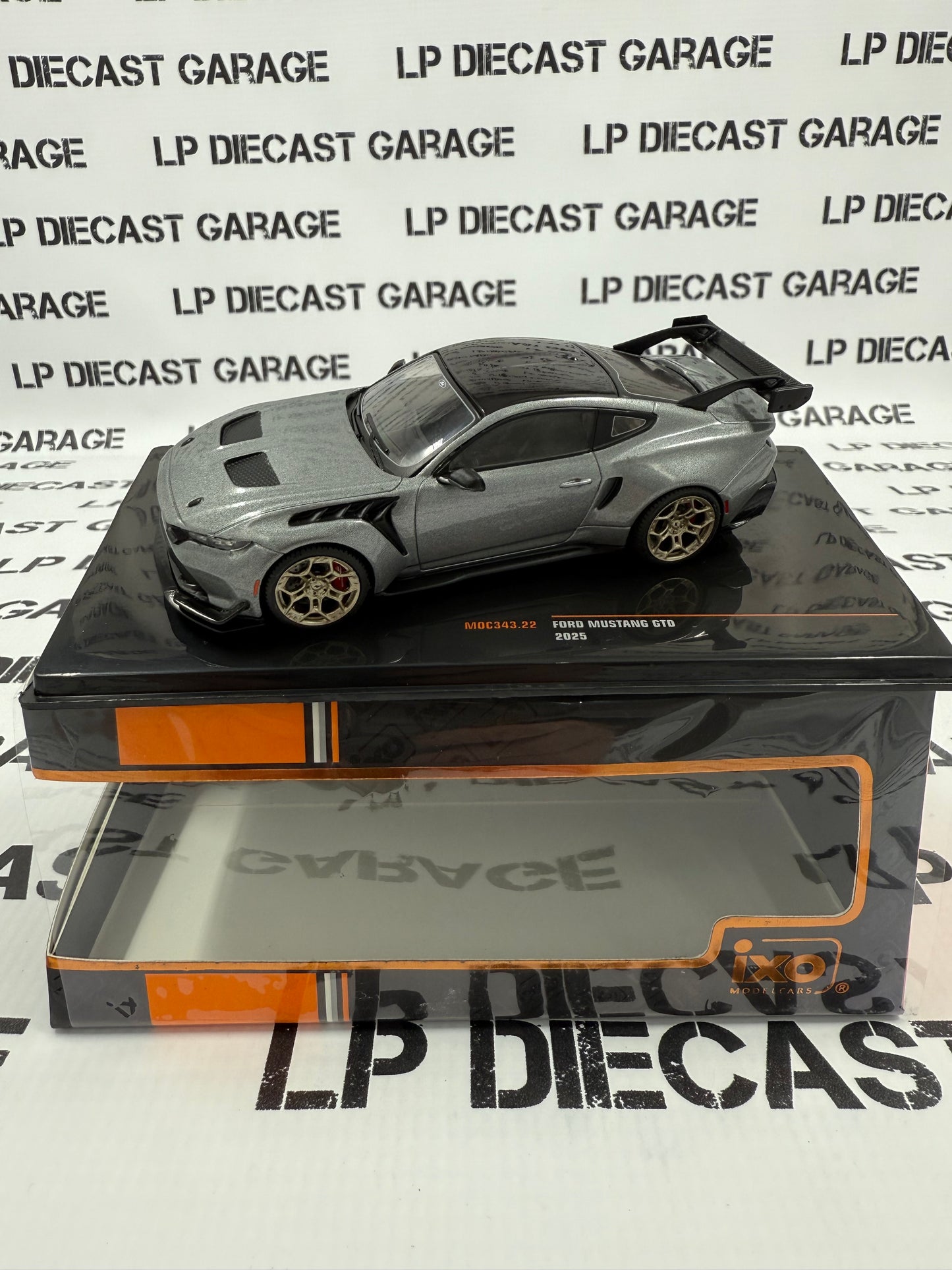 IXO Models 2025 Ford Mustang GTD Metallic Grey 1:43 Diecast