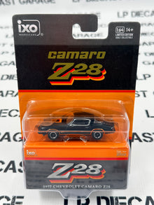 IXO Models 1977 Chevrolet Camaro Z28 Black & Orange 1:64 Diecast