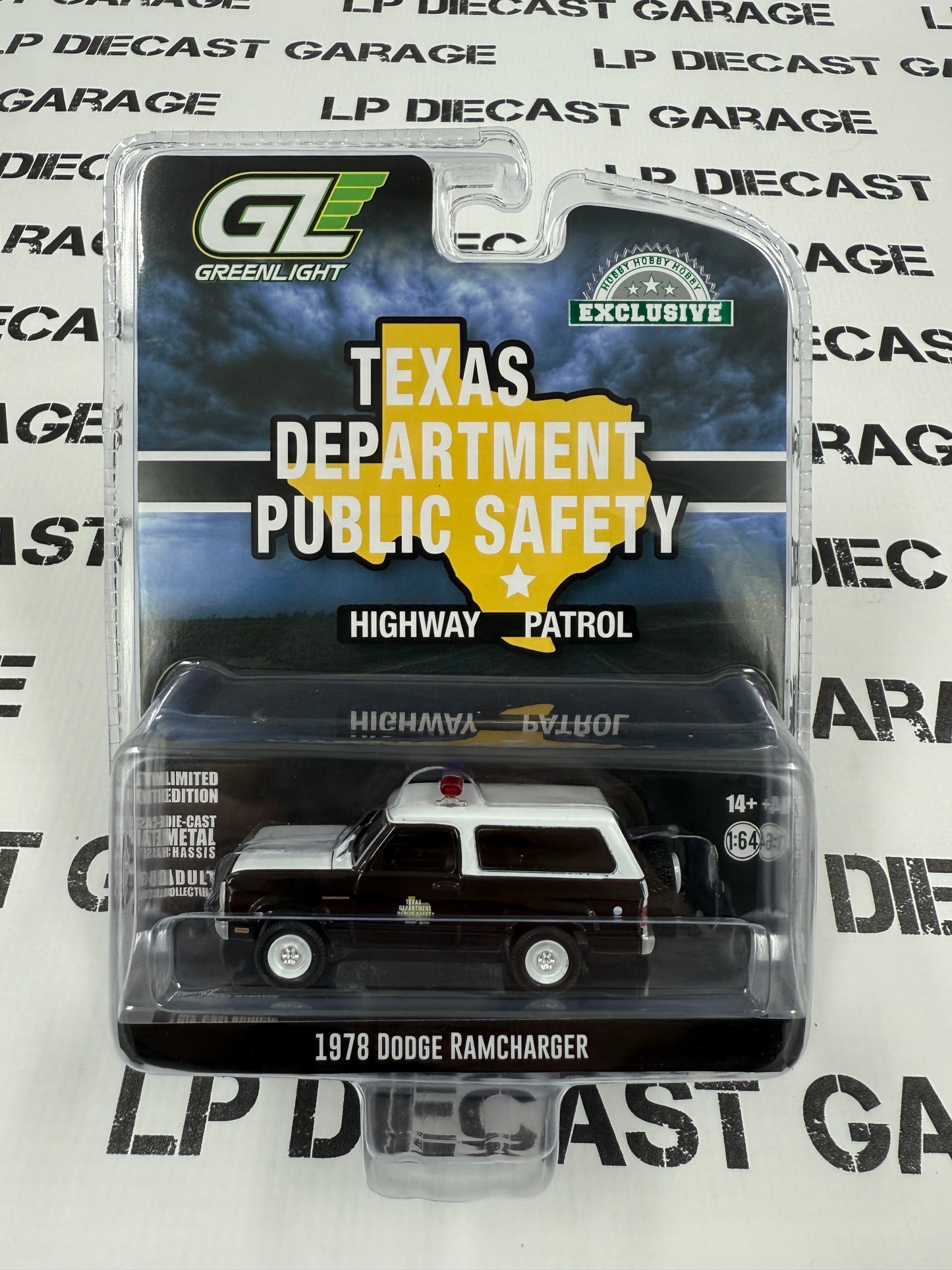 GREENLIGHT 1978 Dodge Ramcharger Texas Dept. Public Safety 1:64 Diecast