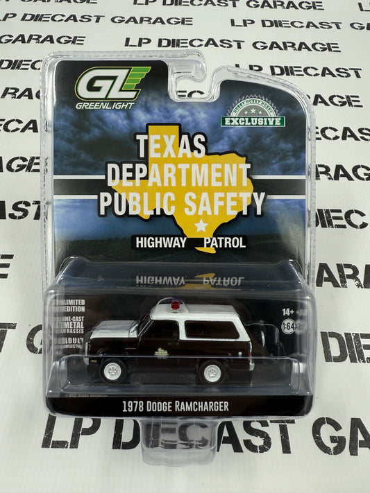 GREENLIGHT 1978 Dodge Ramcharger Texas Dept. Public Safety 1:64 Diecast