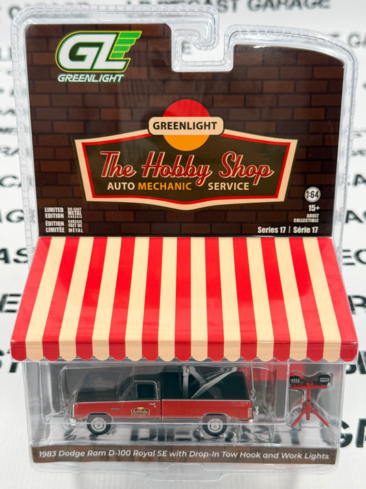 GREENLIGHT 1983 Dodge Ram Tow Truck 1:64 Diecast Hobby Shop