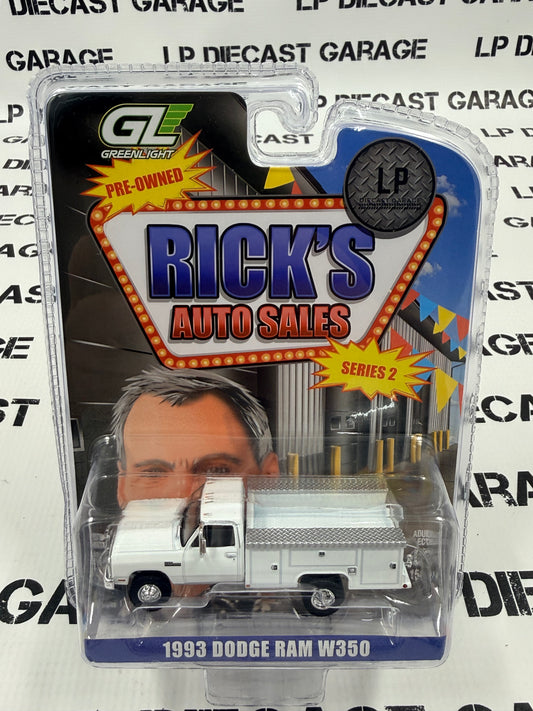 GREENLIGHT 1993 Dodge Ram W350 Service Truck White LP Exclusive 1:64 Diecast Ricks Auto Sales