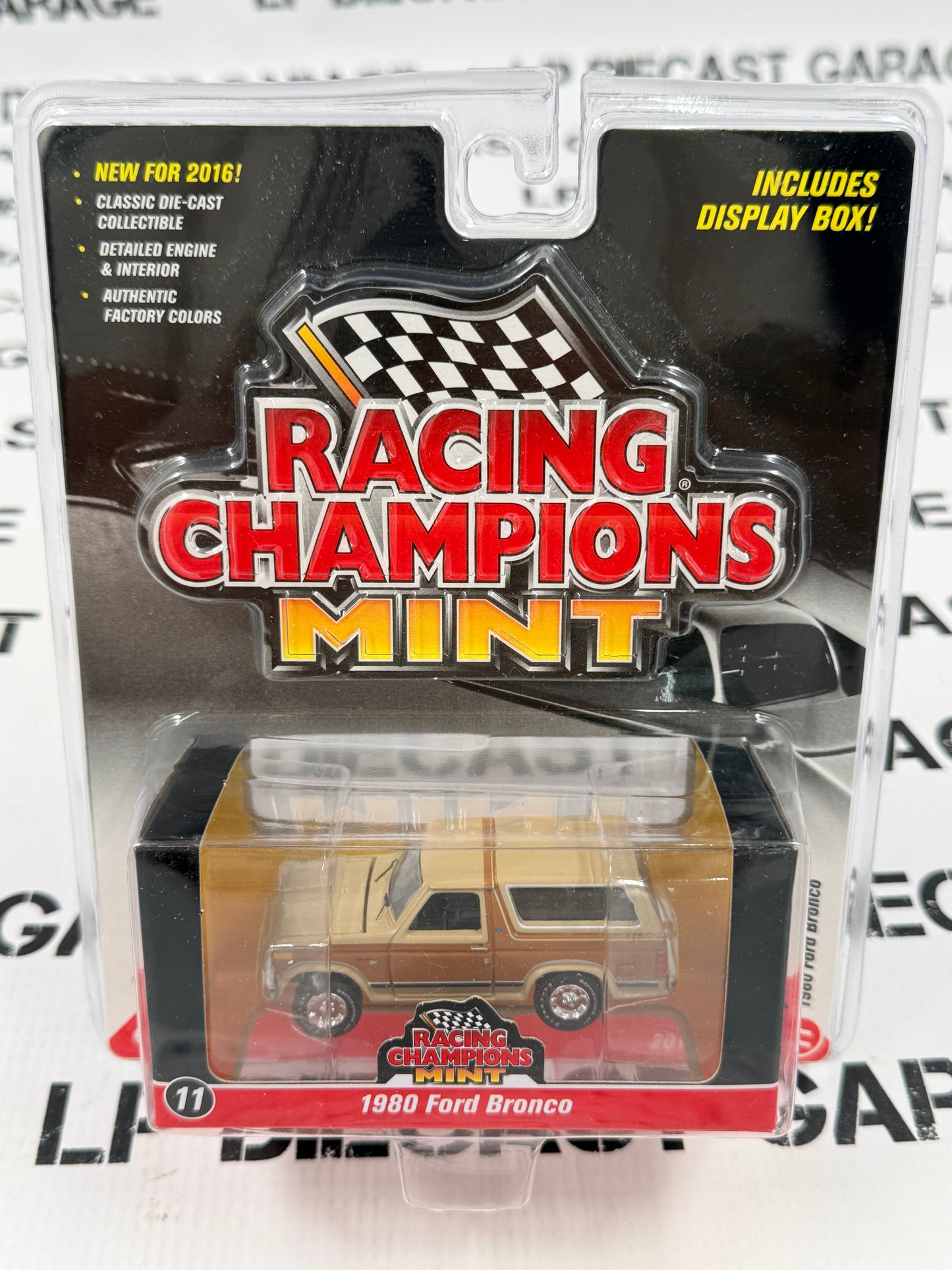 RACING CHAMPIONS 1980 Ford Bronco Brown 1:64 Diecast
