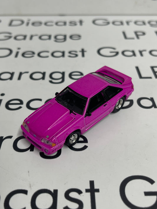 GREENLIGHT 1989 Ford Mustang GT Pink LOOSE 1:64 Diecast