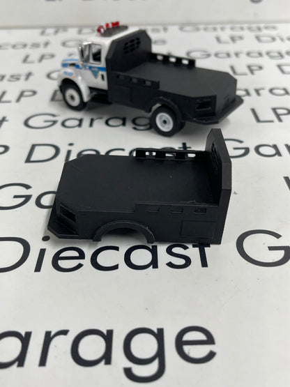 3D Printed Customs Black Flatbed Fits Greenlight International Durastar 1:64 Diecast Trucks