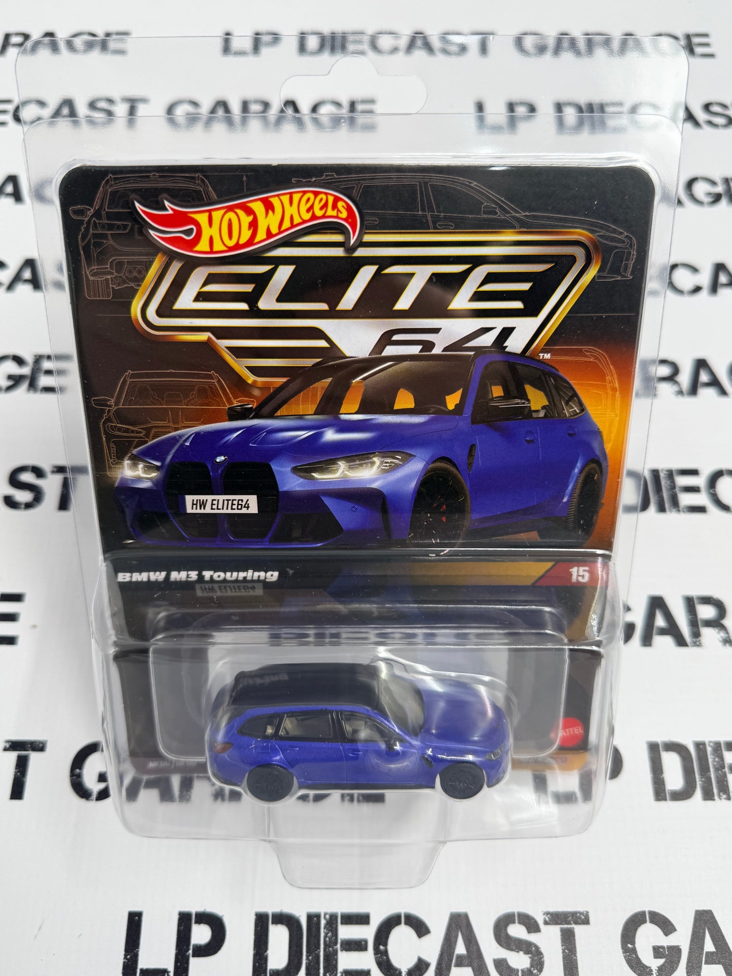 HOT WHEELS BMW M3 Touring Wagon Blue Elite 64 1:64 Diecast