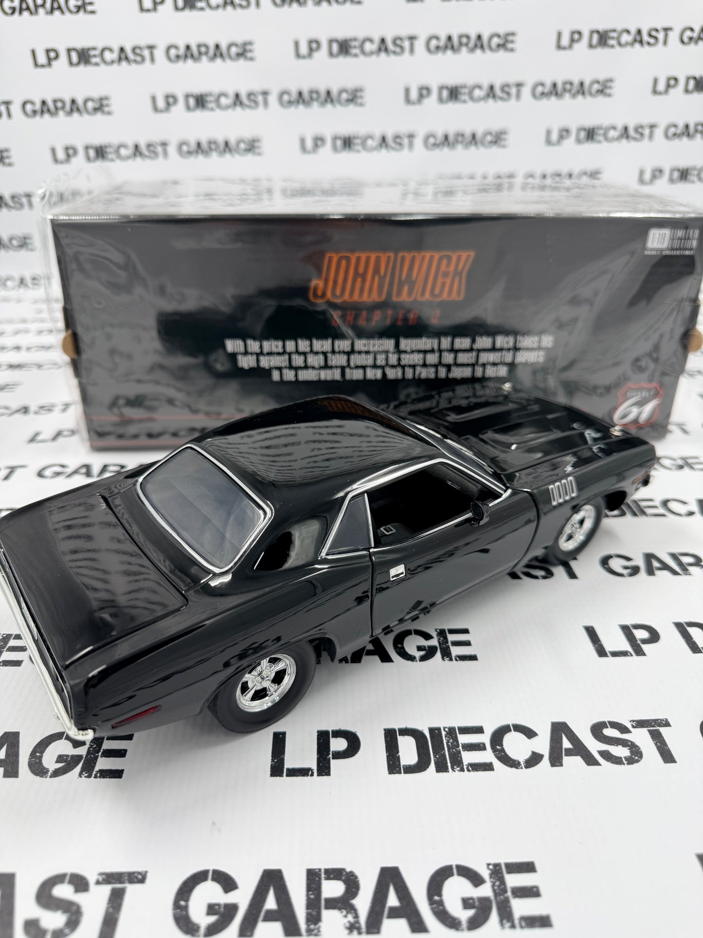 HIGHWAY 61 1971 Plymouth Cuda John Wick 1:18 Diecast Movie Car