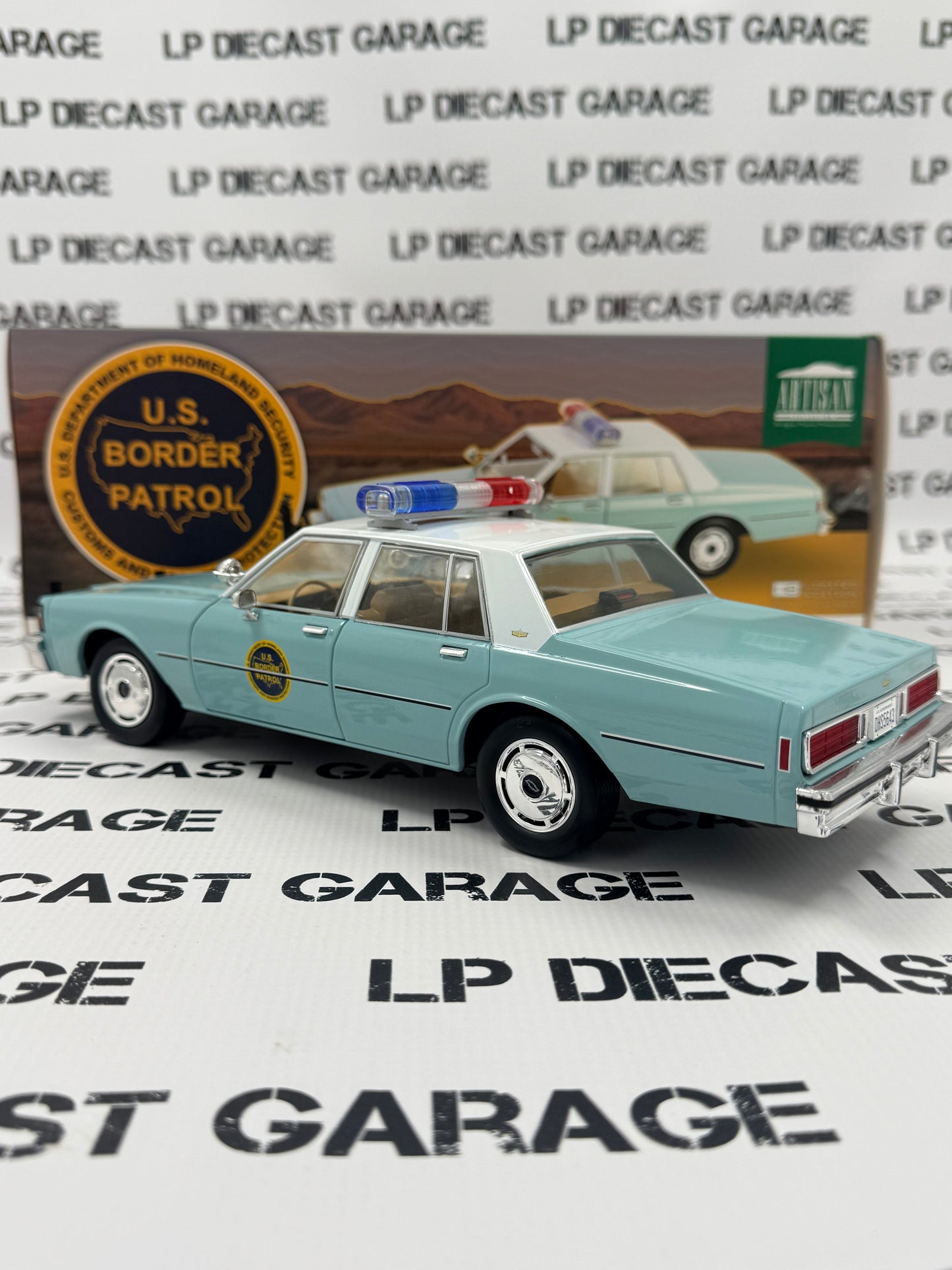 GREENLIGHT 1987 Chevrolet Caprice US Border Patrol 9C1 1:18 Diecast