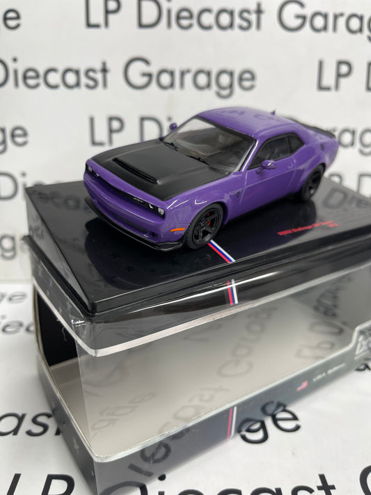 IXO Models 2018 Dodge Challenger SRT Demon Purple 1:43 Diecast USA Model