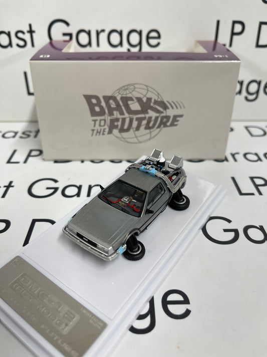 DCM Back to the Future DeLorean Time Machine w/ Extra Parts 1:64 Diecast Ghost Player