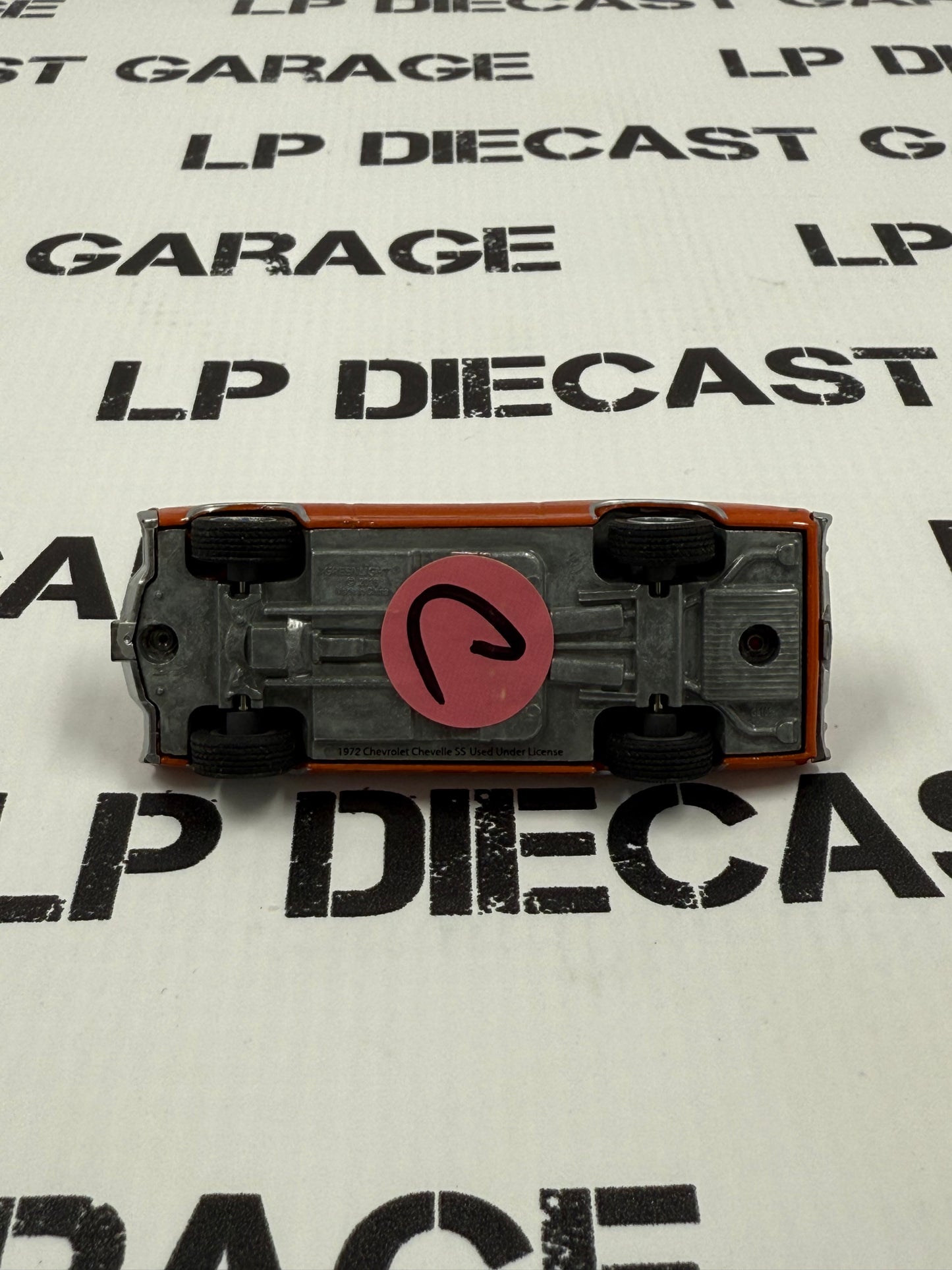 SAMPLE CAR GREENLIGHT 1972 Chevrolet Chevelle Orange 1:64 Diecast