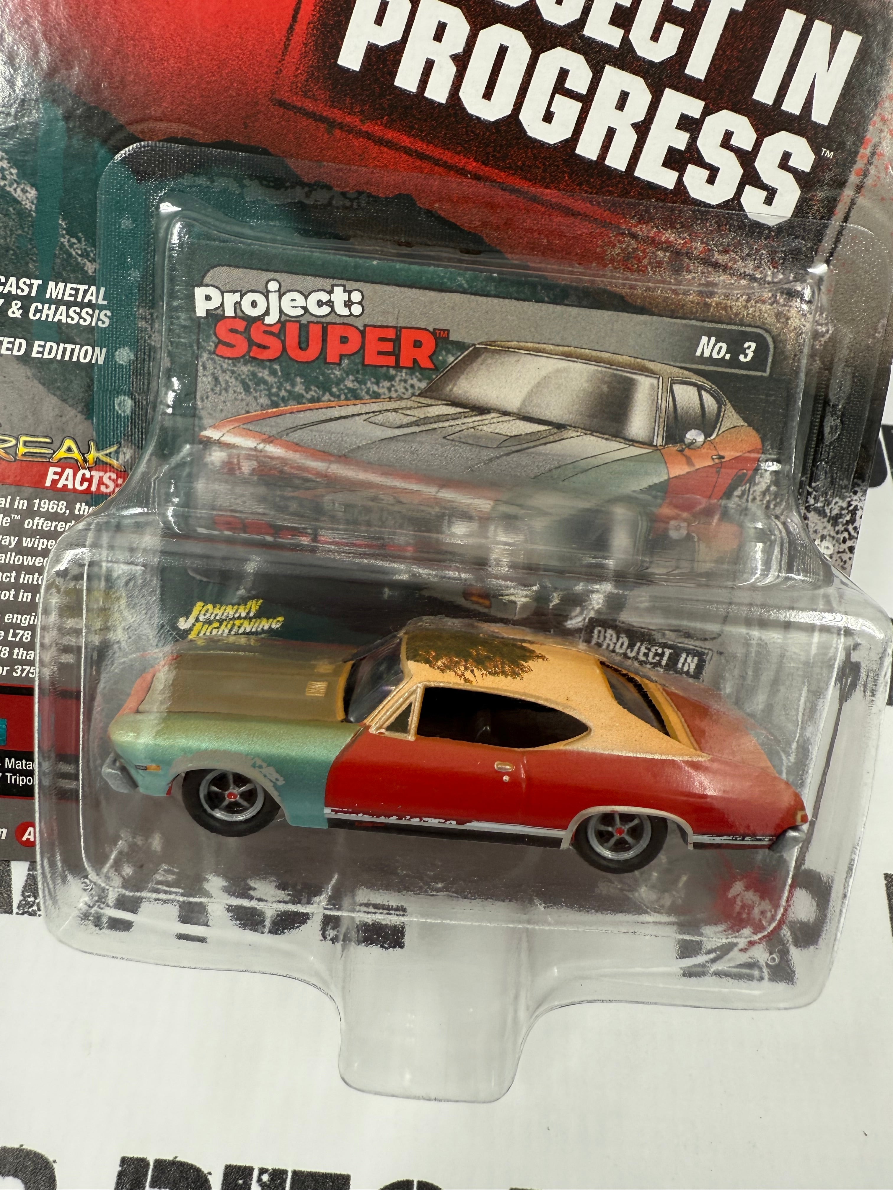 JOHNNY LIGHTNING 1968 Chevy Chevelle SS 396 Red 1:64 Diecast