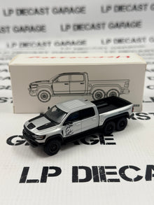 MODEL TRUCK 2022 Ram TRX Mammoth 6X6 Truck Silver 1:64 Diecast w/ LED Lights
