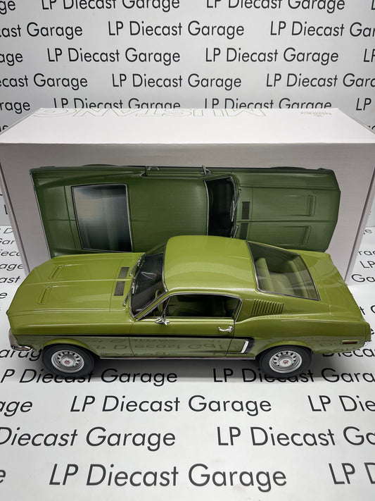 NOREV 1968 Ford Mustang Fastback GT Light Green Model HUGE 1:12 Scale Diecast