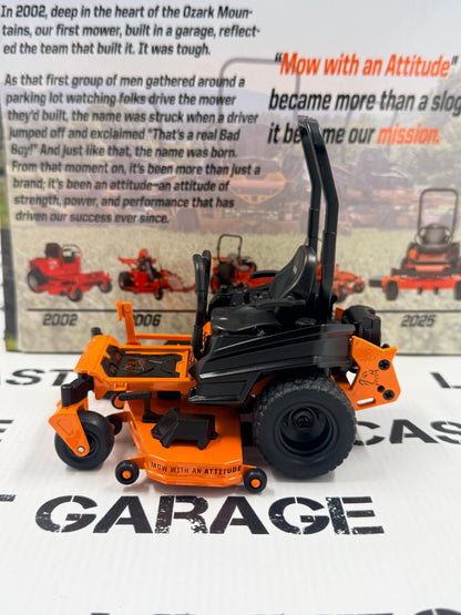 BAD BOY Maverick Zero Turn Mower Orange Replica 1:18 Diecast Model