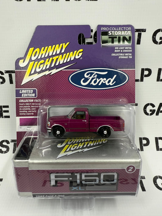 JOHNNY LIGHTNING 1993 Ford F-150 Iris Poly 1:64 Diecast Collector Tins