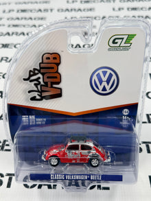 GREENLIGHT Classic Volkswagen Beetle Red & Silver 1:64 Diecast Club V-Dub