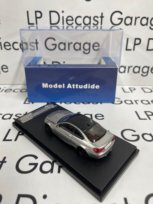 MODEL Attudide BMW M3 E92 Silver 1:64 Diecast Ghost Player
