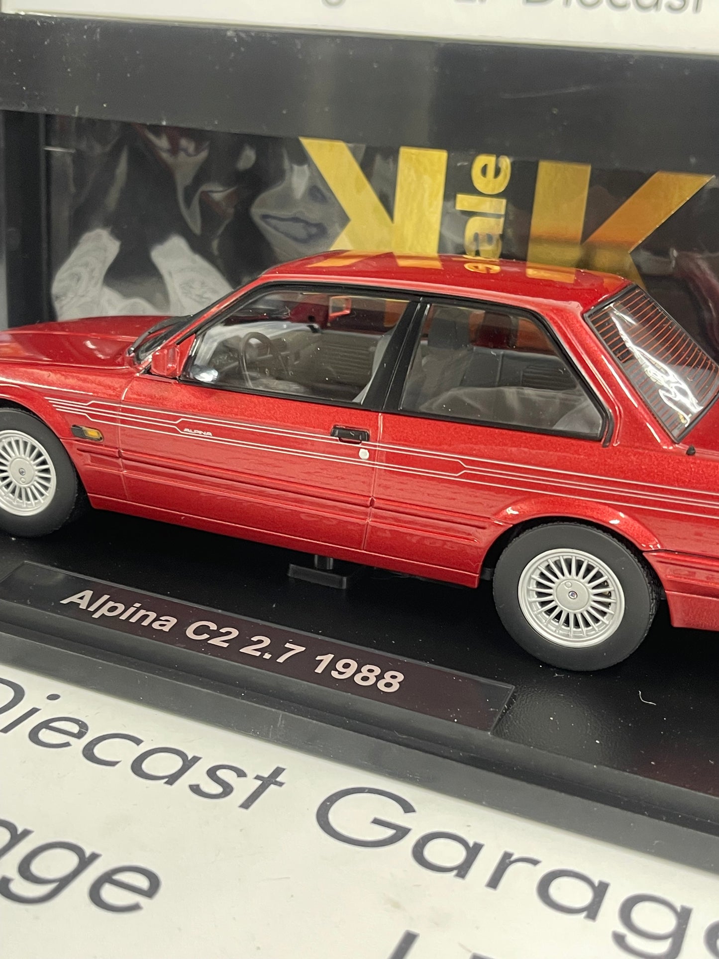KK Scale 1988 BMW Alpina C2 2.7 Red 1:18 Diecast