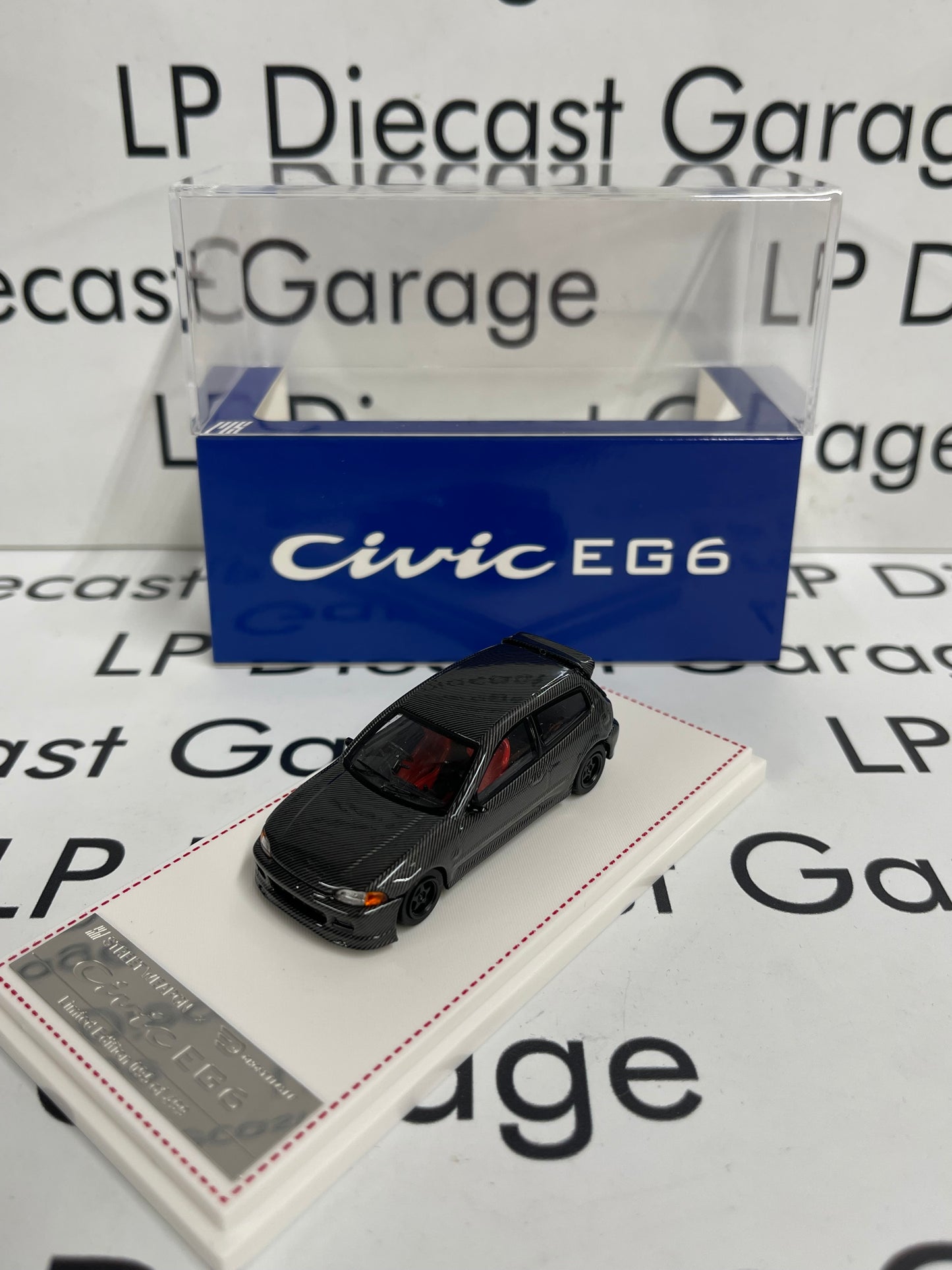 STREET WEAPON Honda Civic EG6 Hatch Carbon Fiber 1:64 Diecast Ghost Player