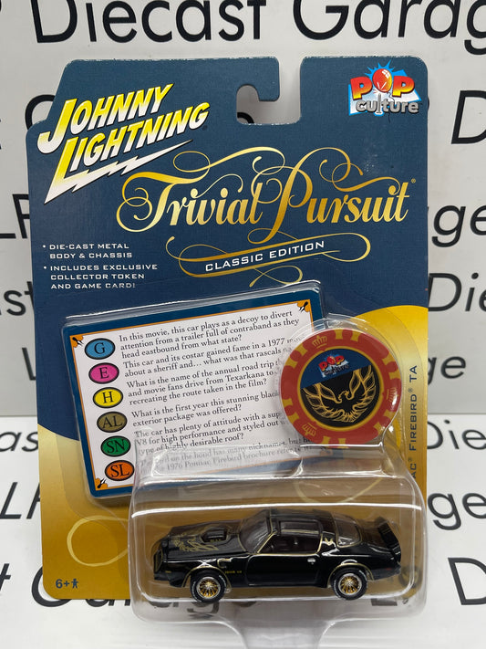 JOHNNY LIGHTNING Trivial Pursuit Smokey and the Bandit 1977 Pontiac Firebird T/A 1:64 Diecast