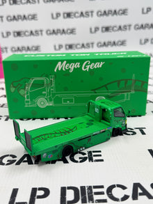 MEGA GEAR Custom Rexy Tow Truck Green Flatbed 1:64 Diecast Model