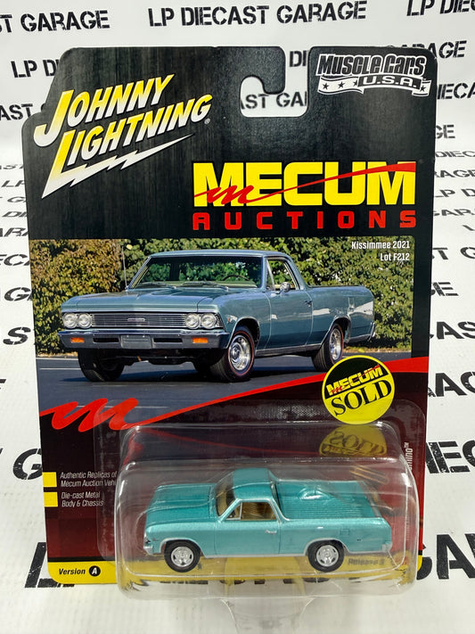 JOHNNY LIGHTNING 1966 Chevrolet El Camino Teal Blue 1:64 Diecast Mecum