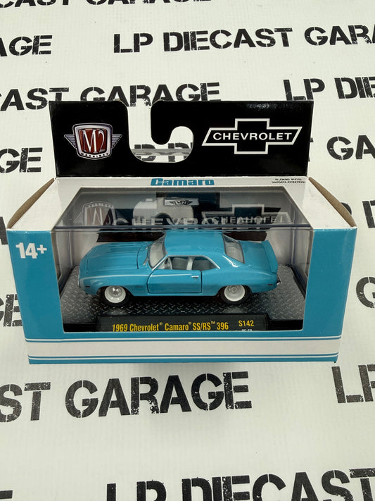 M2 1969 Chevrolet Camaro SS/RS 396 Blue 1:64 Diecast