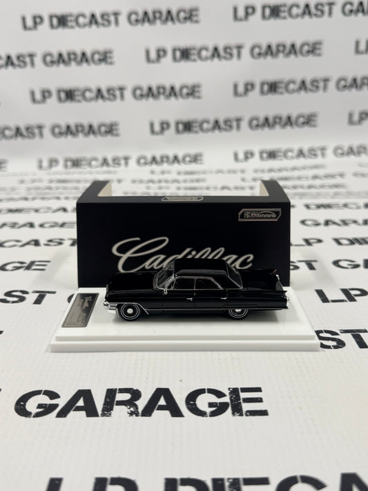 MK Miniatures 1962 Caddy DeVille Sedan Black 1:64 Diecast