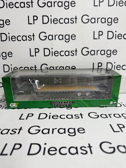 GREENLIGHT Grey Gooseneck Deckover Trailer Includes Hitch 1:64 Diecast