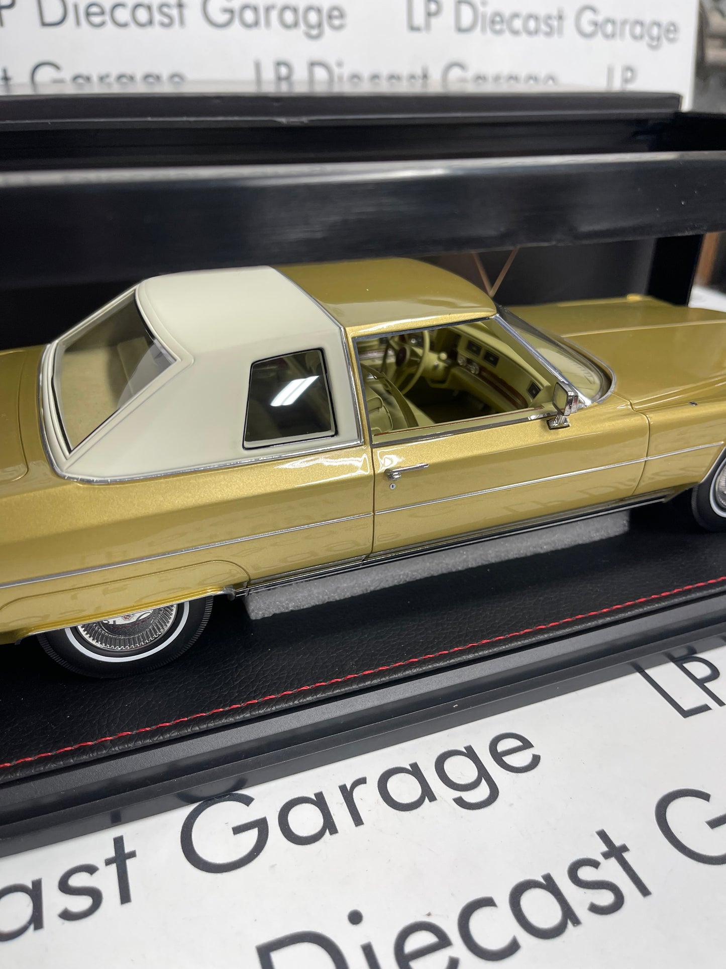 STAMP MODELS 1974 Cadillac Coupe Deville Promenade Gold Irid 1:18 Scale Resin Model