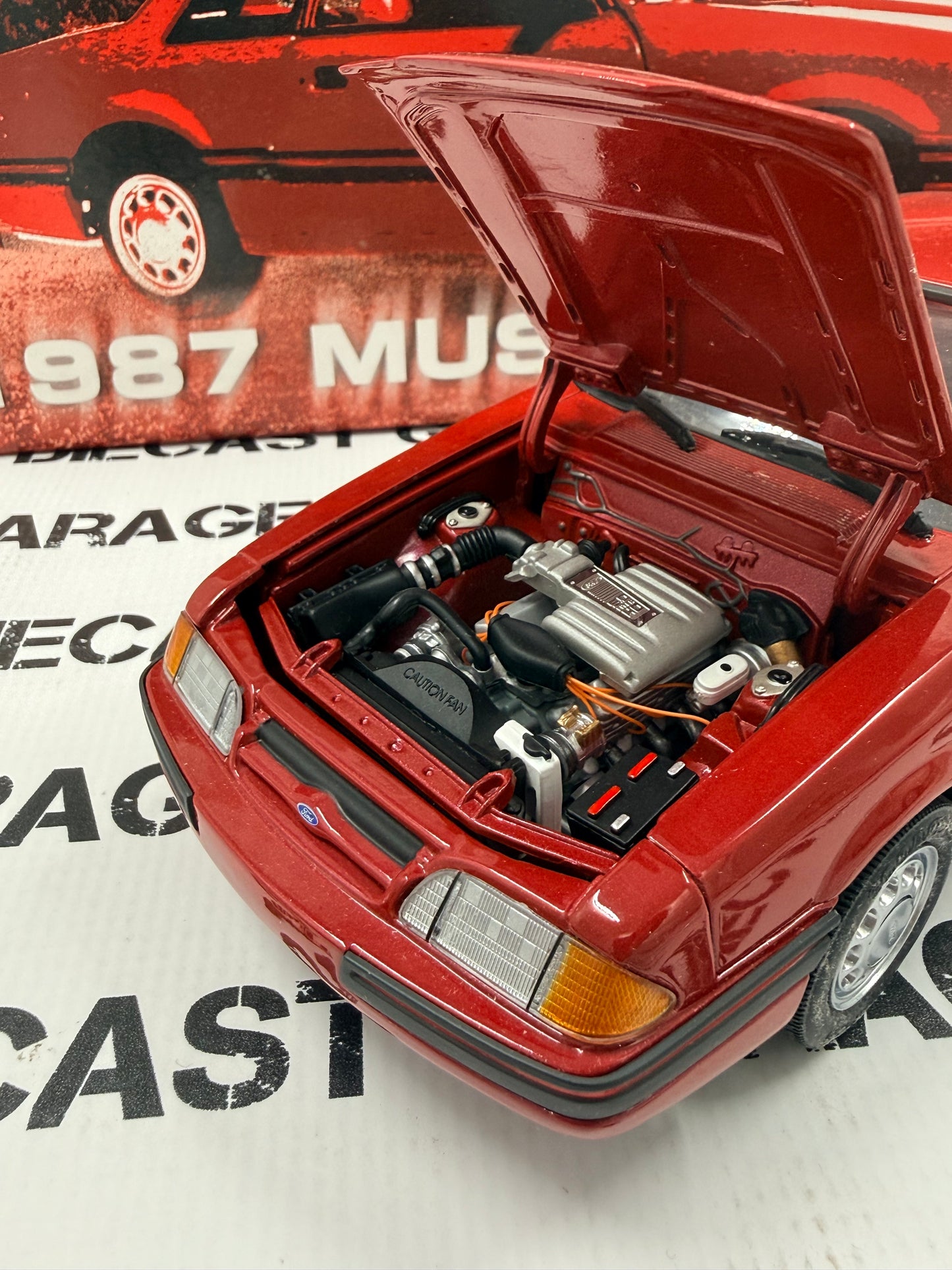 GMP 1987 Ford Mustang LX 5.0 Red 1:18 Diecast 8063
