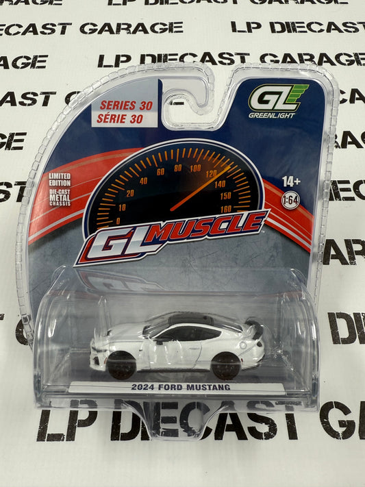 GREENLIGHT 2024 Ford Mustang Oxford White 1:64 Diecast GL Muscle