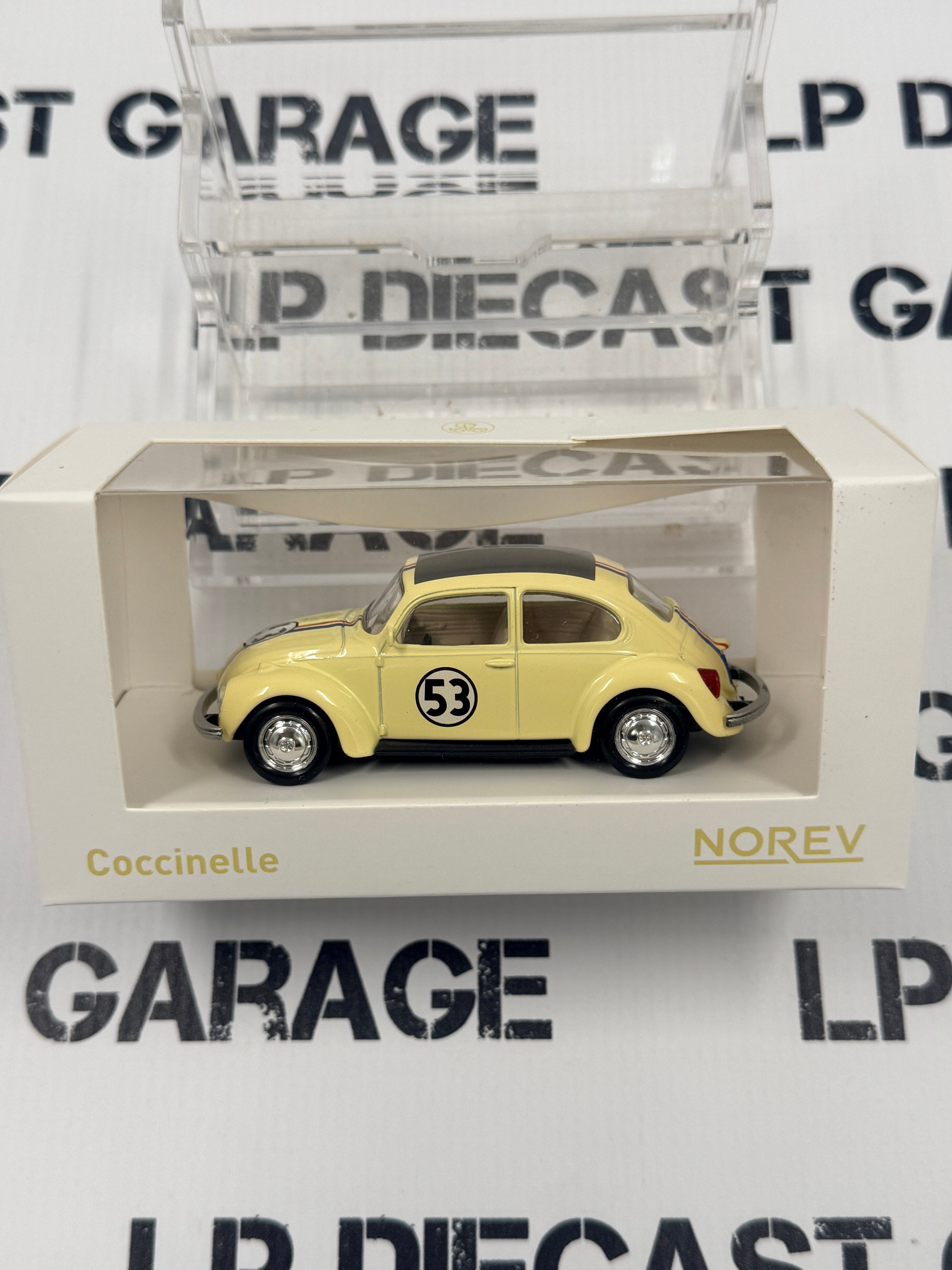 NOREV 1973 Volkswagen Beetle Herbie Car #53 1:43 Diecast – LP
