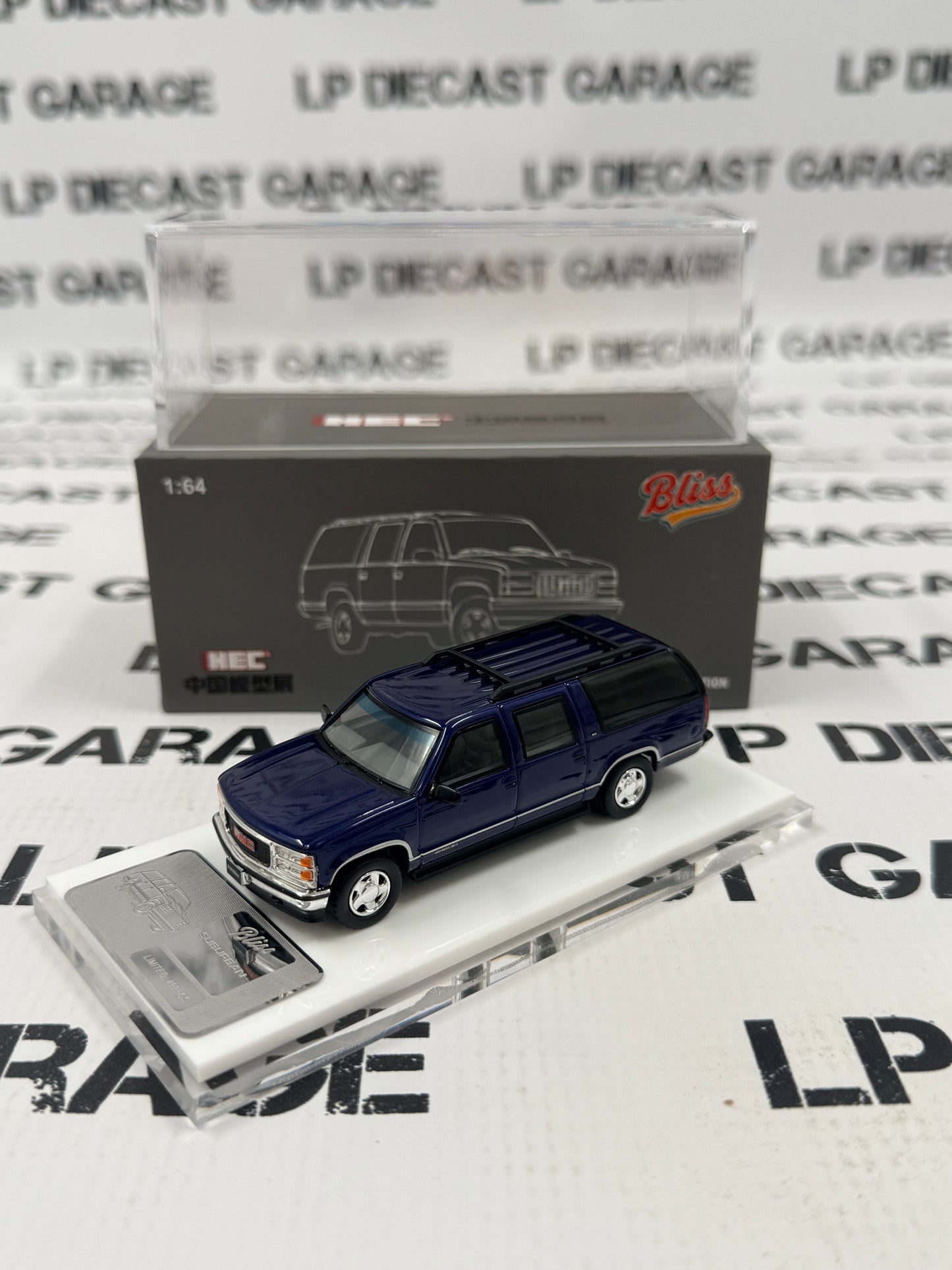 BLISS Chevrolet Suburban GMT400 Red 1:64 Diecast HEC Exclusive
