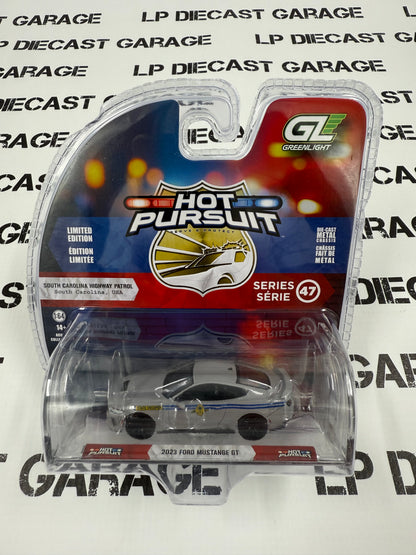 GREENLIGHT 2023 Ford Mustang GT South Carolina Highway Patrol 1:64 Diecast Hot Pursuit