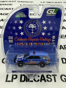 GREENLIGHT 2022 Ford Police Interceptor Utility Hispanic Heritage 1:64 Diecast Miami