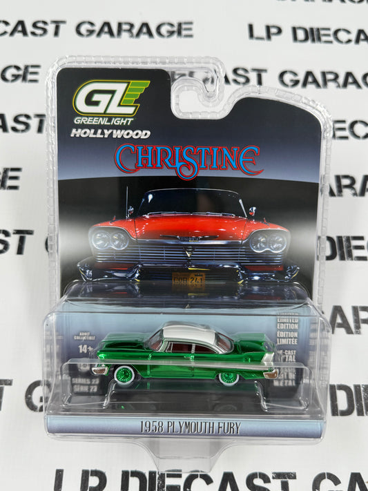 CHASE GREENLIGHT 1958 Plymouth Fury Christine 1:64 Diecast Hollywood