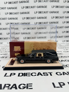 STAMP MODELS 1980 Cadillac Superior Hearse Black 1:43 Scale Resin Model