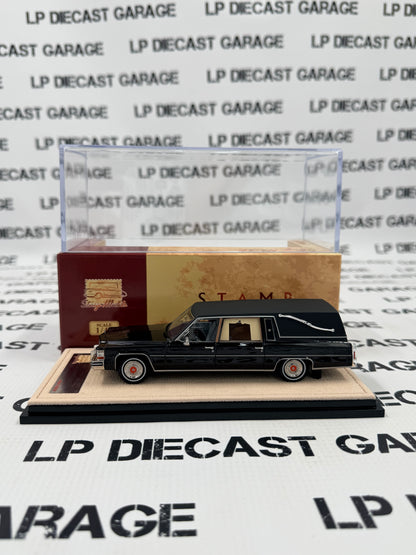 STAMP MODELS 1980 Cadillac Superior Hearse Black 1:43 Scale Resin Model