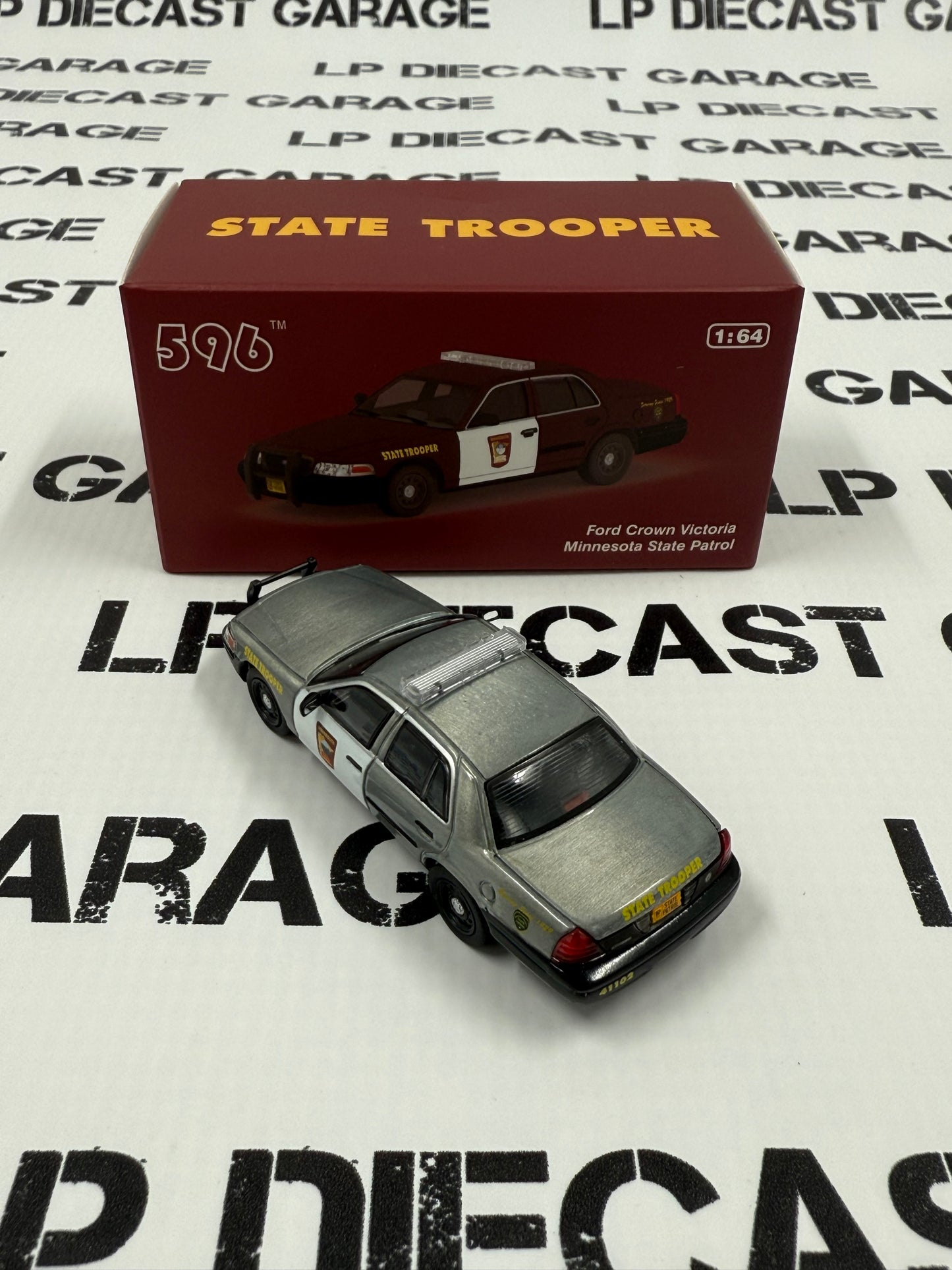 RAW 596 Model Ford Crown Victoria Minnesota State Patrol 1:64 Diecast AUCTION