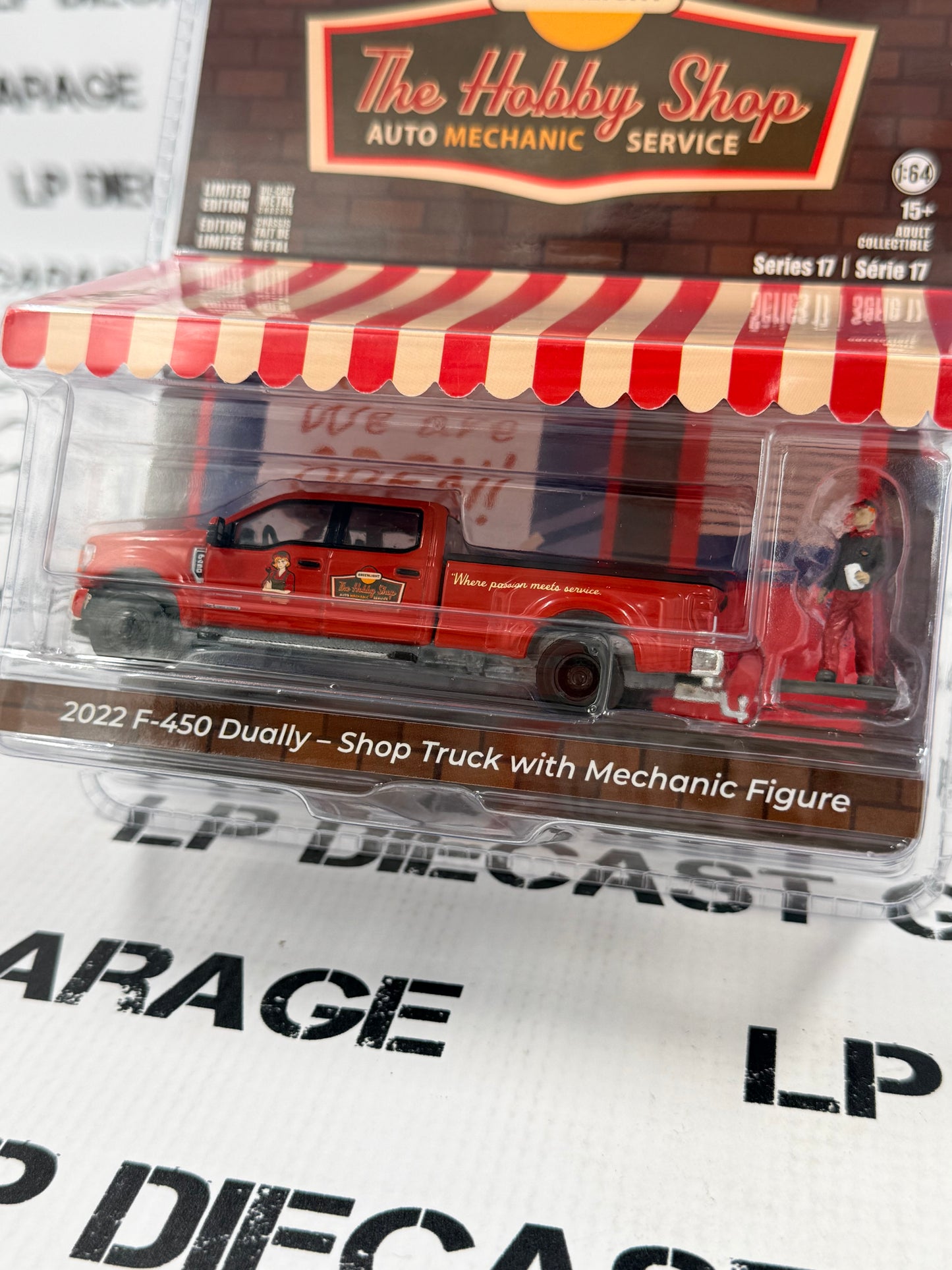 GREENLIGHT 2022 Ford F-450 Shop Truck 1:64 Diecast Hobby Shop